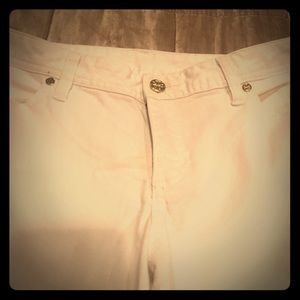 Tory Burch white cropped jeans
